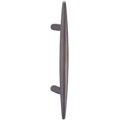 W+B Stangengriff Bronze dunkel feine Oberfläche, mit schrägen Stützen für eins. Befestigung L: 380mm, LA: 210mm Nr. 7345 B 5