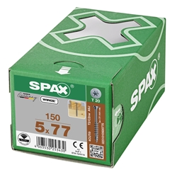 SPAX Universalschraube 5.0x77mm Tellerkopf ohne Linse TX (T-STAR plus) T20 Gewindelänge 46mm WIROX 150 ST Nr. 0251010500775