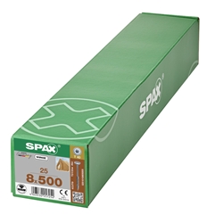 SPAX Schraube 8.0x500mm Tellerkopf TX (T-STAR plus) T40 Teilgewinde 4CUT WIROX 25 ST Nr. 0251010805005