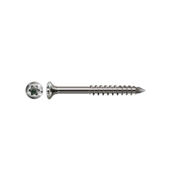 SPAX-S Schraube 4.0x60mm Edelstahl A2 Linsensenkkopf kleiner Kopf TX (T-STAR plus) T15 Teilgewinde CUT 100ST Nr. 0467000400603