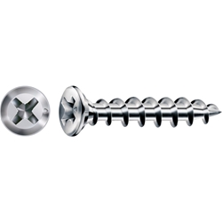 SPAX Fensterbauschraube FEX-KS 4.2x22mm Linsenkopf Bremsrippen Kreuzschlitz H2 WIROX 1000ST Nr. 1411010400225