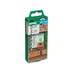 SPAX Stufenbohrer mit 2 Bohrstufen 4.1mm/6.5mm, 5 Stück im Karton (einzeln gepackt in Dose) Nr. 4009409873002