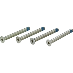 Hoppe Gewindeschrauben-Set, M4x75mm Eisen, vernickelt Antrieb Kreuzschlitz, Senkkopf, DIN 965, TS 65-90mm Nr. 1930197