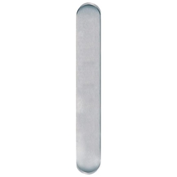 Abdeckschild ohne PZ Lochung ohne Drückerloch, EV1 silberfarbig