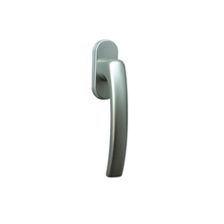 Fenstergriff F9 Edelstahl-Look Stift 37mm, mit Schrauben M5x45mm