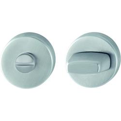 Hoppe ZT-Schlüsselrosette, WC Schlitzkopf, rund, verdeckt verschraubt E42KVS, edelstahl matt mit Stütznocken, Ø 52mm, TS 37-42mm Nr. 542536