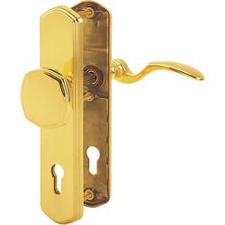 Hoppe HT-Schutz-Wechselgarnitur, eckig, PZ, 10/92, DIN Links, Messing München M57/334A/333N/112SH, F77-R Langschild, TS 67-72mm Nr. 6840250