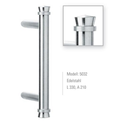 Stoßgriff Edelstahl Modell 5032 Achsmaß 210mm Gesamtlänge 320mm