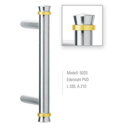 Stoßgriff Edelstahl Modell 5033 Achsmaß 210mm Gesamtlänge 320mm