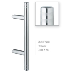 Stoßgriff Edelstahl Modell 5031 Achsmaß 210mm Gesamtlänge 400mm
