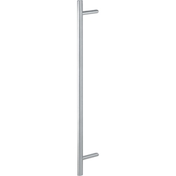 Hoppe HT-Stoßgriff, gerade, Stütze: schräg, E5062, L:1200mm, D:35mm, BA900, BS-1102, Edelstahl matt Nr. 3225467