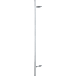 Hoppe HT-Stoßgriff, gerade, Stütze: schräg, E5062, L:1400mm, D:35mm, BA1000, BS-1102, Edelstahl matt Nr. 3225475