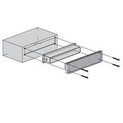 D-Briefkasten 674/ 150mm L/WS 19 weiss B:270mm H:110mm T:150mm Nr. 0674010019