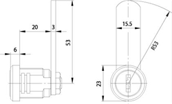 Burg Wächter Universal-Hebelzylinder 1-12mm Materialstärke Nr. ZS 85 SB