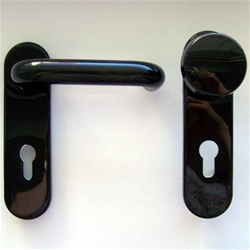 ECO FS-Wechselgarnitur U-Form PZ KU schwarz mit Kurzschild 72/9mm D-110, TS: 40-65mm Nr. 5030049516 (alt: 5030002676)