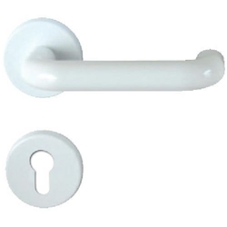Nylon Wechselgarnitur PZ 23mm, mit Rosetten, DIN Rechts, weiß Farbe 1 Nr. 2310