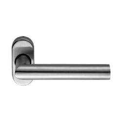 ECO Drückerlochteil auf ovaler Rosette mit Rückholfeder CL-Form 8mm D-310.ER.33 Edelstahl matt Nr. 5030069756