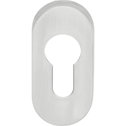 Ogro Schlüsselrosette oval PR 6679 PZ Alu F1 Satino Nr. 90055002366