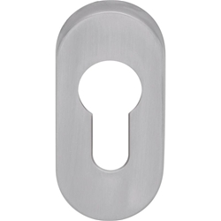 Ogro Schlüsselrosette oval PR 6679 PZ Edelstahl matt Satino Nr. 90055002314