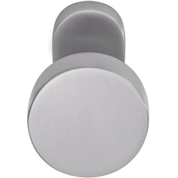 Ogro Knopf flach Renovi gerade auf ovaler Rosette fest PR 3020 O Edelstahl matt Satino Nr. 90050057193