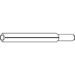 Ogro Wechselstift 8mm PR 115 TS 35-65mm (bei Rahmentüren 51-65mm) Länge 90mm Nr. 90050052915