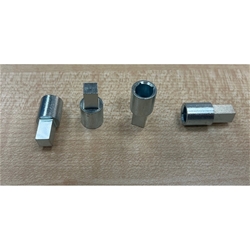 Ogro Vierkantstift Verlängerung 7x7mm Stahl verzinkt, 12 mm Verlängerung Nr. 1 166385