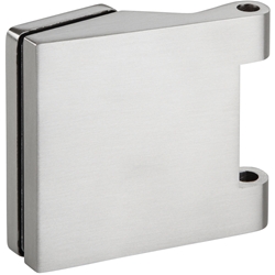 Glastür-Bandpaar 6325, 3 tlg. (Officebohrung) ohne Rahmenteile, inkl. Hülsen für Rahmenteile, max. empfohlene Türbreite 1000mm, Oberfl. 60 (Edelstahl matt) Nr. 14327