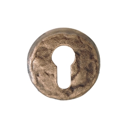 PZ-Rosette Bronze brüniert, strukturierte Oberfläche 56x10mm Nr. 3055 B 3