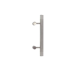 Stoßgriff 0350/0659 ES Edelstahl matt inkl. eins. Befestigung 12 EmS BA:210mm