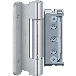Simonswerk HT-Band, BAKA® Protect 4010 3D MSTS, 2tlg., Flachkopf, edelstahl matt gebürstet Gleitlager, Rollenlänge: 140mm, DIN-Richtung: Links-Rechts (Satz a 3 Stück) Nr. 500001451 / 5 080821 0 04085