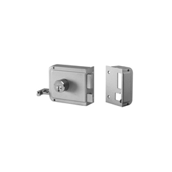 WILKA Kastenschloß 2524 mit Ziehkopf inkl. Zylinder-Set und 3 Schlüssel, Dorn 55 mm, Kastenbreite 100 mm, DIN Rechts silber Nr. 2524.000001