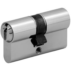 Wilka Profilzylinder 1483, 26/50mm, vernickelt, 5-stiftig, mit Not u. Gefahrenfunktion DIN EN 1303 und DIN 18252, inkl. 3 Schlüssel Nr. 1483.007152