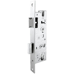 Rohrrahmenschloss 1433 PZW F24/30/92/8 käntig Niro 1-tourig, 15mm Riegelausschluss Falle + Riegel 5mm vorstehend EN 12209 Ls/Rs verwendbar Nr. 1433.000011