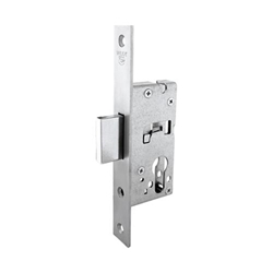 Riegelschloss 038R F24/40 käntig verzinkt 1-tourig, 20mm Riegelausschluss EN 12209, Ls/Rs verwendbar Nr. 038R.000010