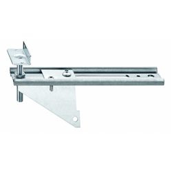 SFS Fenstermontageanker unten mit Konsole JB-DK100/10-AW75/27-HVW30 mit Winkel, bis 30mm Höhenverstellung, Nr. 1246444 Auskarkung 50-100mm, Länge: 188mm (Material: 2,5mm)