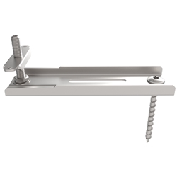 SFS Montageschiene-Direktbefestigung für Absturzsicherung, JB-D/FA PLUS U100-W, mit Befestiger für Holz, Länge: 100mm (Material: 2,0mm) Nr. 1635965
