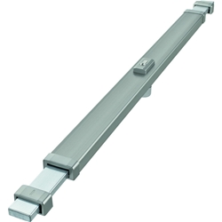 Abus Tür-Panzerriegel, PR2800 mit Ziehschutz, Rückschlagschutz, 980mm, edelstahlfarben Nr. 01706