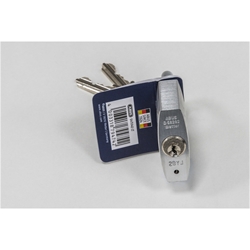 Abus Vorhangschloss 45/30 Lock-Tag 2 Profilschlüssel, Messing massiv Gehäuseb. 29mm,Gehäuset. 13,5mm,H 45mm Nr. 80611