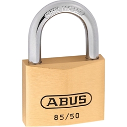 Abus Vorhangschloss 85/50 Servicezylinder, 2 Profilschlüssel, Messing massiv Gehäuseb. 50mm,Gehäuset. 18mm,H 77mm Nr. 10042379-01