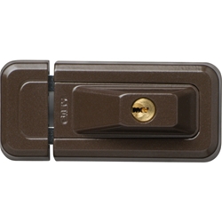 Abus FT-Universal-Zusatzschloss, 3010, AL0125 abschließbar, gleichschließend, Stahl braun Made in Germany Nr. 31760