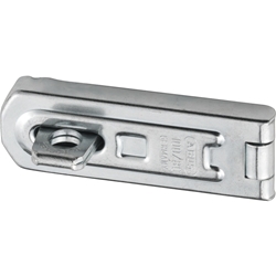 Abus Tür-Überfalle, mit Ösenplatte, Stahl 100/80 DG B/SB, korrosionsgeschützt zum Anschrauben,L 125mm,H 27mm Nr. 01444