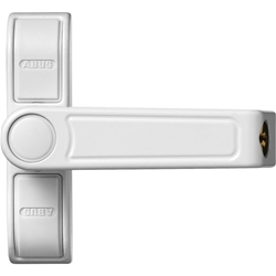 Abus FT-Zusatzschloss, 2410, AL0125 abschließbar, gleichschließend, Stahl weiß Made in Germany Nr. 89626