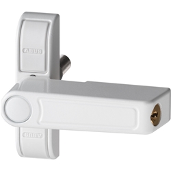 Abus FT-Zusatzschloss, 2410, AL0125 abschließbar, gleichschließend, Stahl weiß Made in Germany Nr. 89626