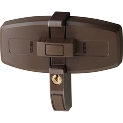 Abus FT-Zusatzschloss, DFS95, AL0125 abschließbar, gleichschließend, Stahl braun Made in Germany, VdS-anerkannt Nr. 31718