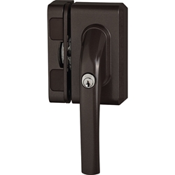 Abus FT-Zusatzschloss, FO500N, AL0125 abschließbar, gleichschließend, Stahl braun Made in Germany, VdS-anerkannt Nr. 71323