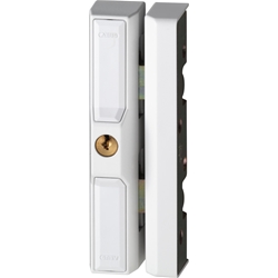 Abus FT-Zusatzschloss, DF88, AL0125 abschließbar, gleichschließend, Stahl weiß Made in Germany, SKG geprüft Nr. 31723