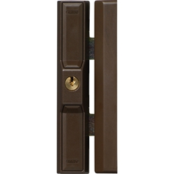 Abus FT-Zusatzschloss, DF88, AL0125 abschließbar, gleichschließend, Stahl braun Made in Germany, SKG geprüft Nr. 31722