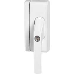 Abus FT-Zusatzschloss, FO400N, AL0125 abschließbar, gleichschließend, Stahl weiß Made in Germany, VdS-anerkannt Nr. 36983