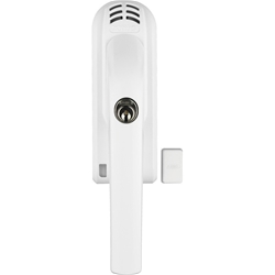 Abus DK-Fenstergriff,mit Alarm,VK7/32-44 FG300A,AL0125,weiß beschichtet mit Stütznocken,Nocken Ø 10mm, verdeckt verschraubt Nr. 71899