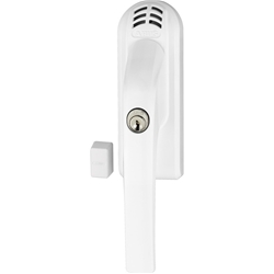 Abus DK-Fenstergriff,mit Alarm,VK7/32-44 FG300A,AL0125,weiß beschichtet mit Stütznocken,Nocken Ø 10mm, verdeckt verschraubt Nr. 71899